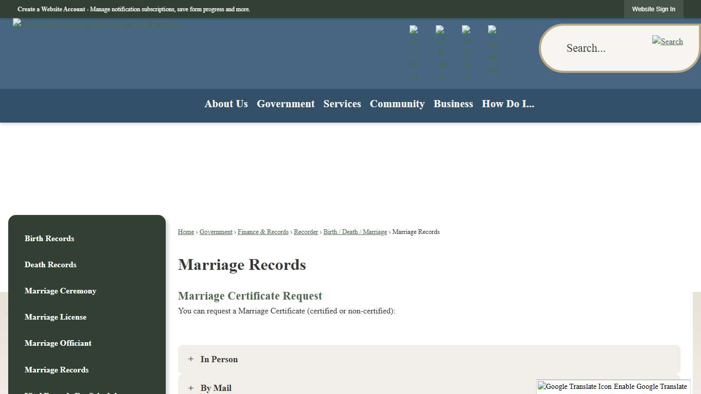 Marriage Records | Clay County, MN - Official Website